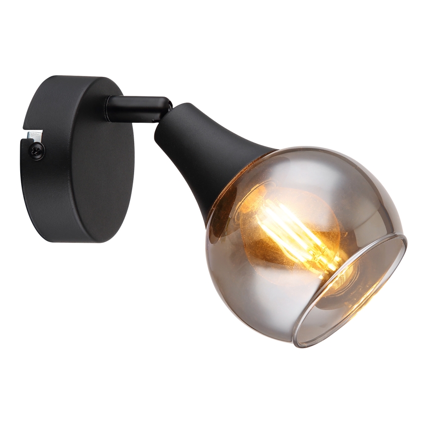 Globo - Sieninis akcentinis šviestuvas 1xE14/40W/230V juoda