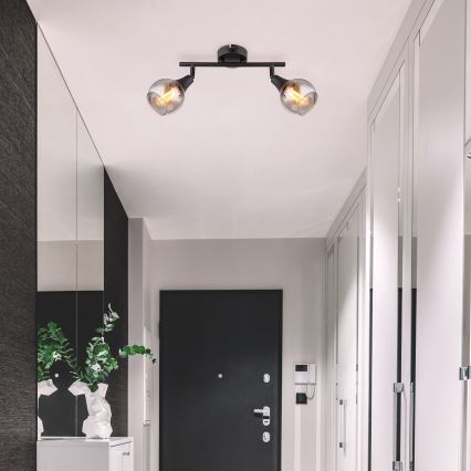 Globo - Akcentinis apšvietimas 2xE14/40W/230V juoda