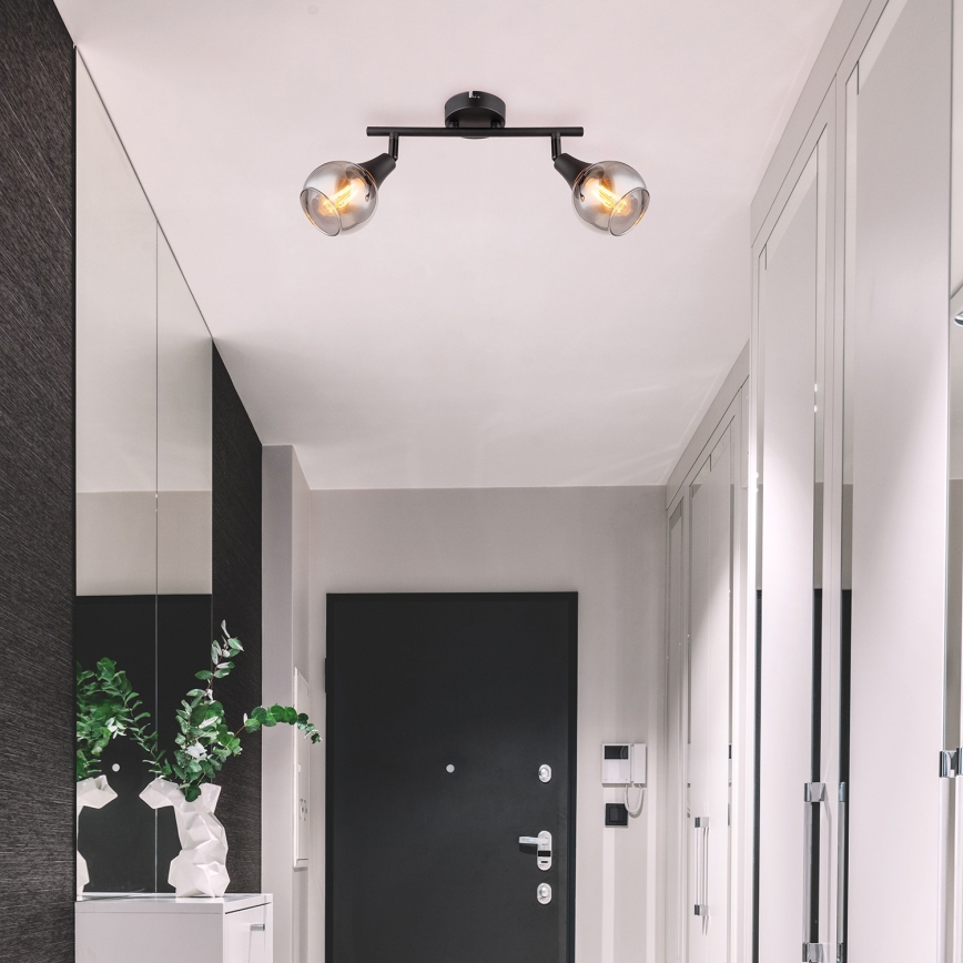 Globo - Akcentinis apšvietimas 2xE14/40W/230V juoda