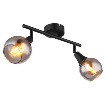 Globo - Akcentinis apšvietimas 2xE14/40W/230V juoda