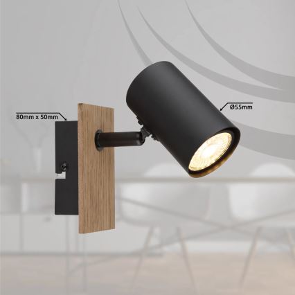 Globo - Sieninis akcentinis šviestuvas 1xGU10/35W/230V