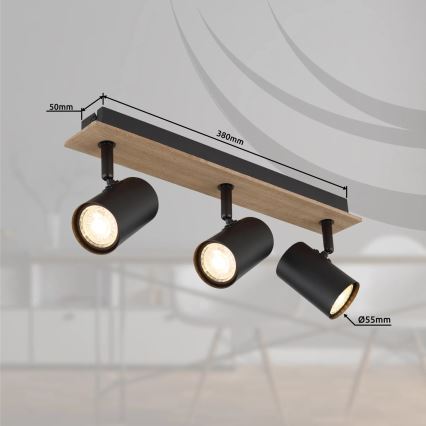 Globo - Akcentinis apšvietimas 3xGU10/35W/230V