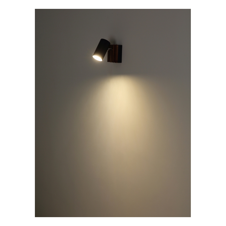 Globo - Sieninis akcentinis šviestuvas 1xGU10/25W/230V juoda