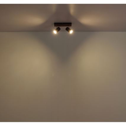 Globo - Akcentinis apšvietimas 2xGU10/25W/230V juoda