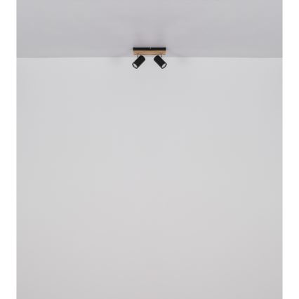 Globo - Akcentinis apšvietimas 2xGU10/25W/230V juoda