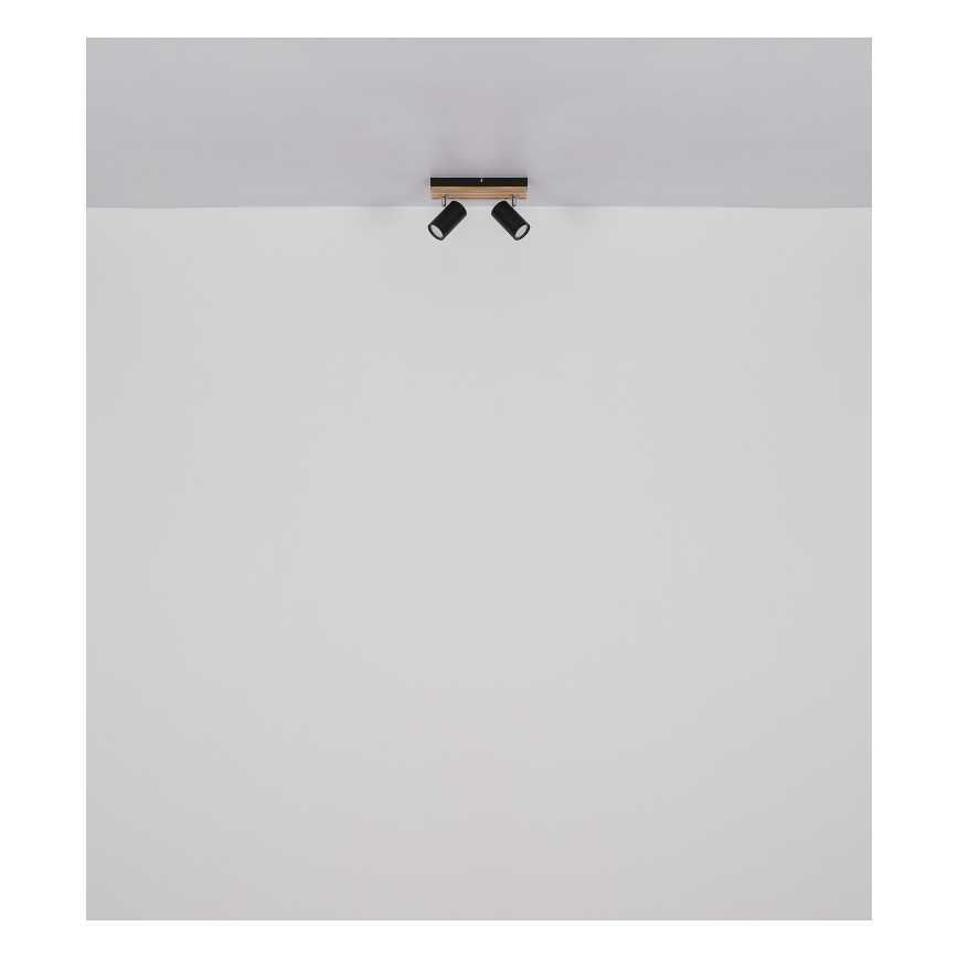 Globo - Akcentinis apšvietimas 2xGU10/25W/230V juoda