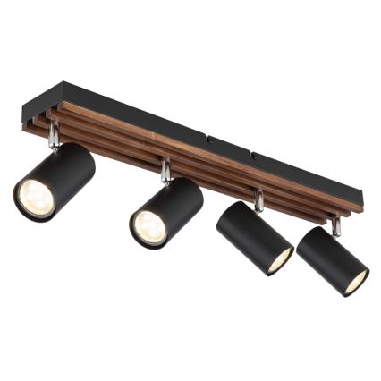 Globo - Akcentinis apšvietimas 4xGU10/25W/230V juoda