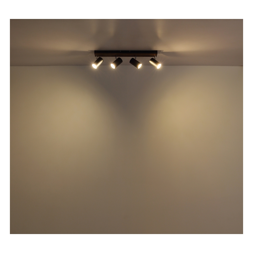 Globo - Akcentinis apšvietimas 4xGU10/25W/230V juoda