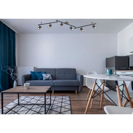 Globo - Akcentinis apšvietimas 6xGU10/35W/230V antracitas