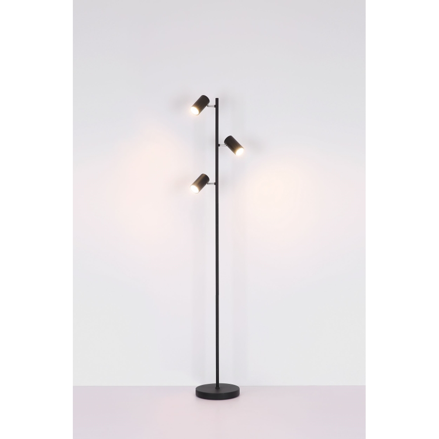 Globo - Toršeras 3xGU10/5W/230V juoda