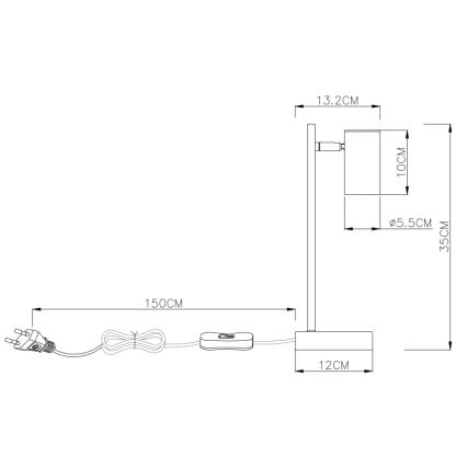 Globo - Stalinė lempa 1xGU10/5W/230V