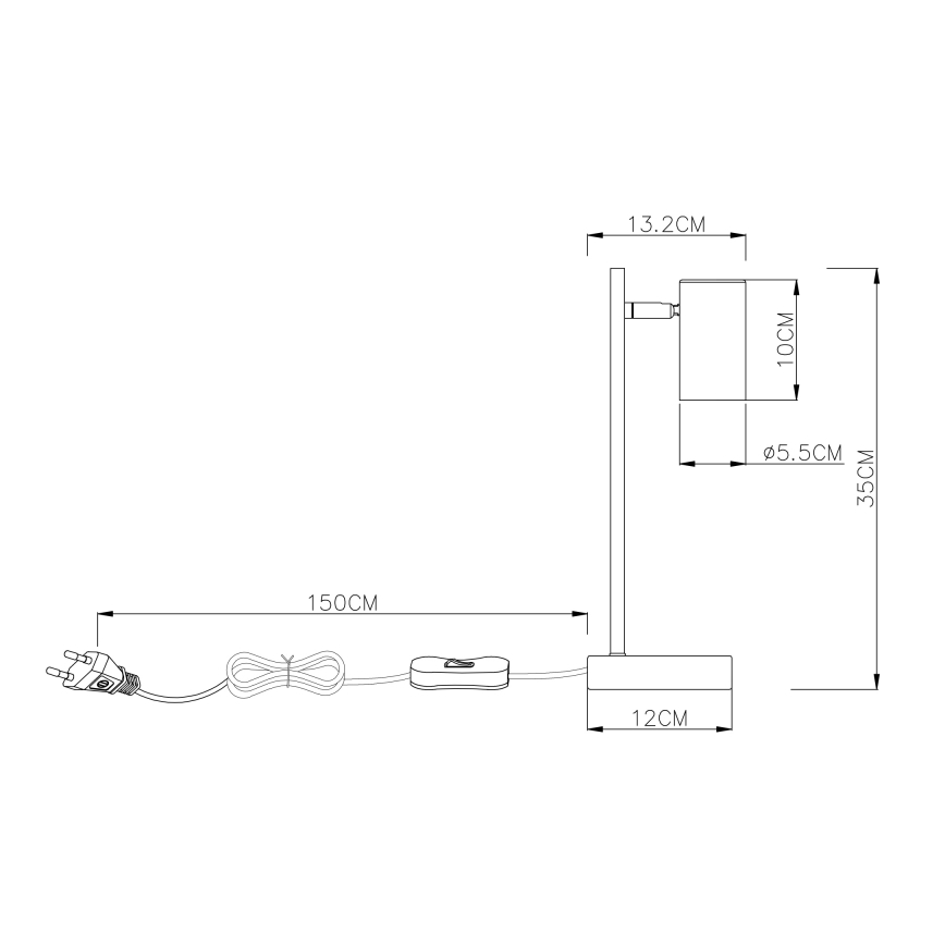Globo - Stalinė lempa 1xGU10/5W/230V