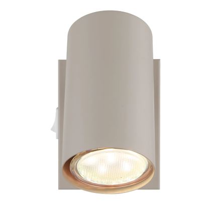 Globo - sieninis taškinis šviestuvas 1xGU10/35W/230V smėlio spalvos