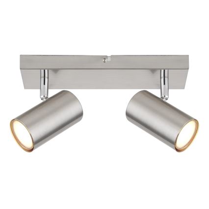 Globo - Akcentinis apšvietimas 2xGU10/25W/230V matinis chromas