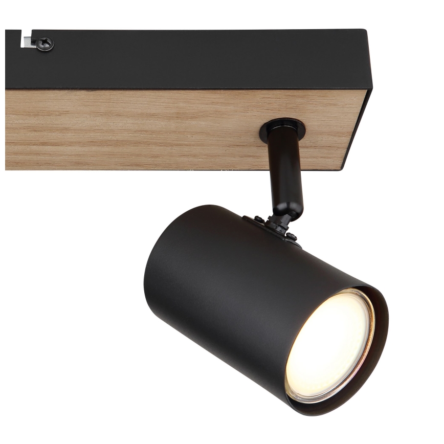 Globo - Akcentinis apšvietimas 2xGU10/35W/230V juoda/ruda