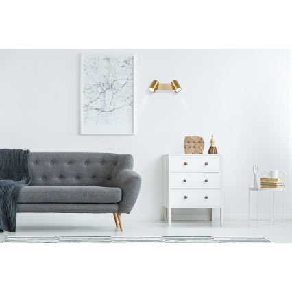 Globo - Akcentinis apšvietimas 2xGU10/35W/230V auksas