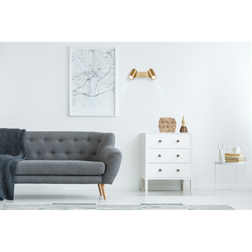 Globo - Akcentinis apšvietimas 2xGU10/35W/230V auksas