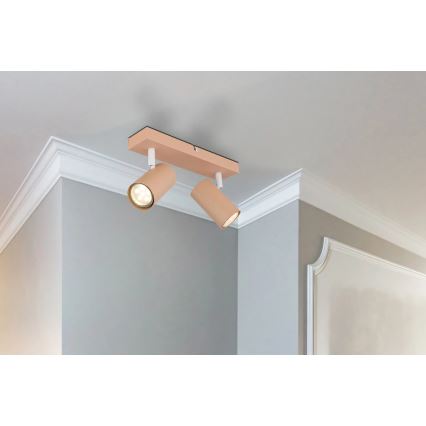 Globo - Akcentinis apšvietimas 2xGU10/25W/230V oranžinė