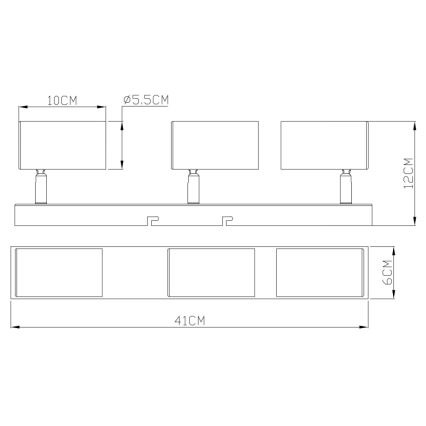 Globo - Akcentinis šviestuvas 3xGU10/35W/230V baltas