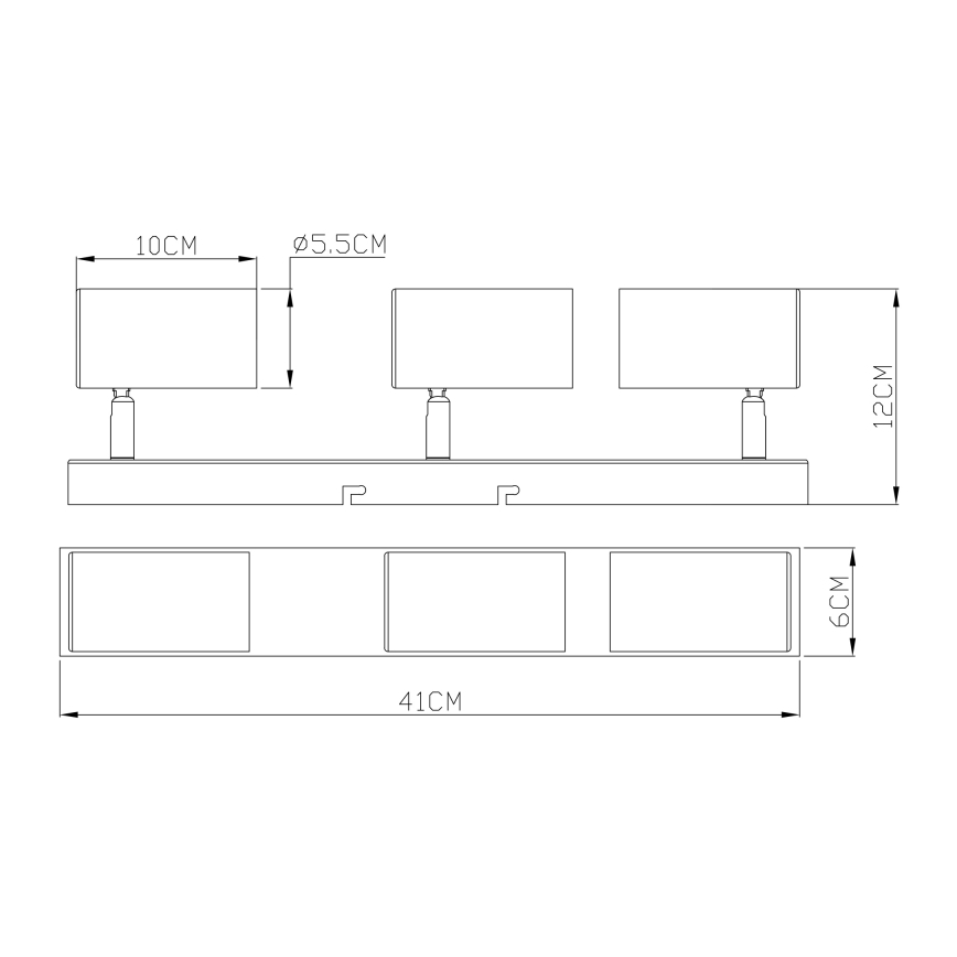 Globo - Akcentinis šviestuvas 3xGU10/35W/230V baltas