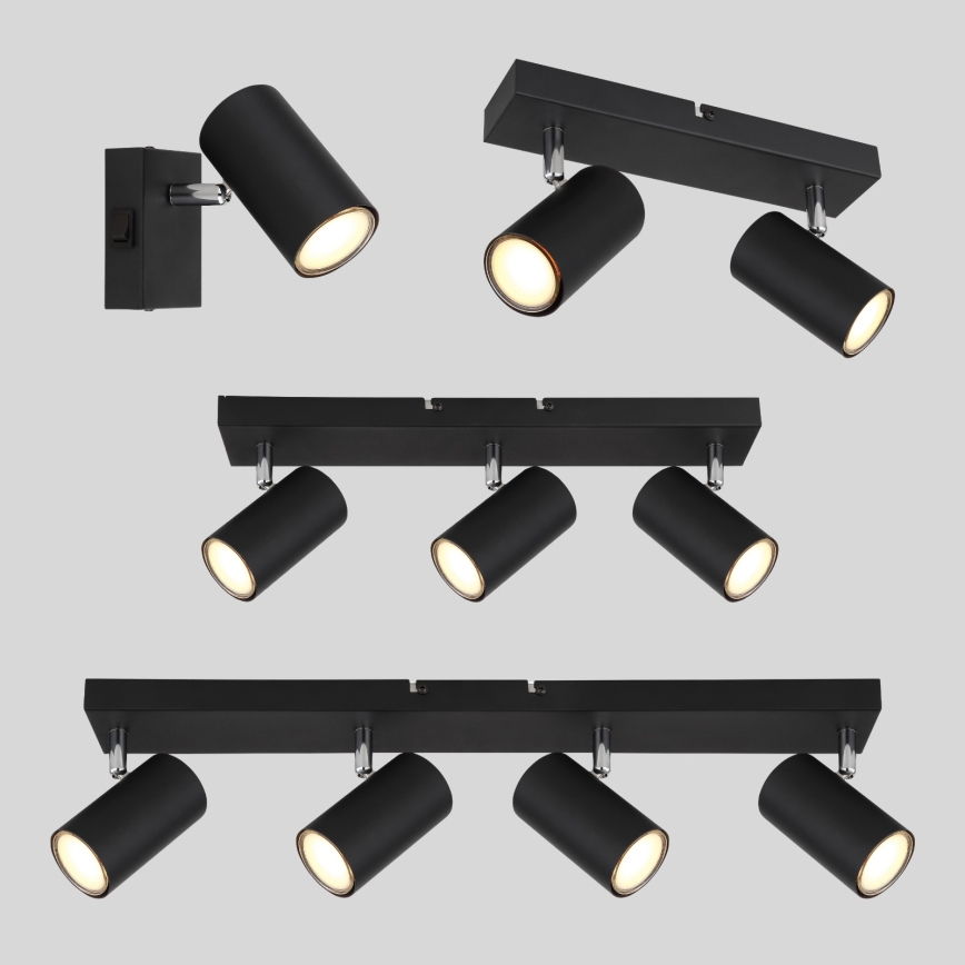 Globo - Akcentinis šviestuvas 4xGU10/35W/230V juodas