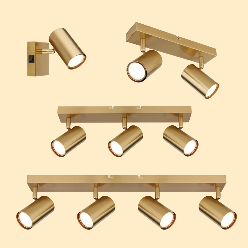 Globo - Akcentinis apšvietimas 4xGU10/35W/230V auksas