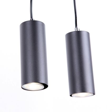 Globo - Pakabinamas sietynas 4xGU10/35W/230V juodas