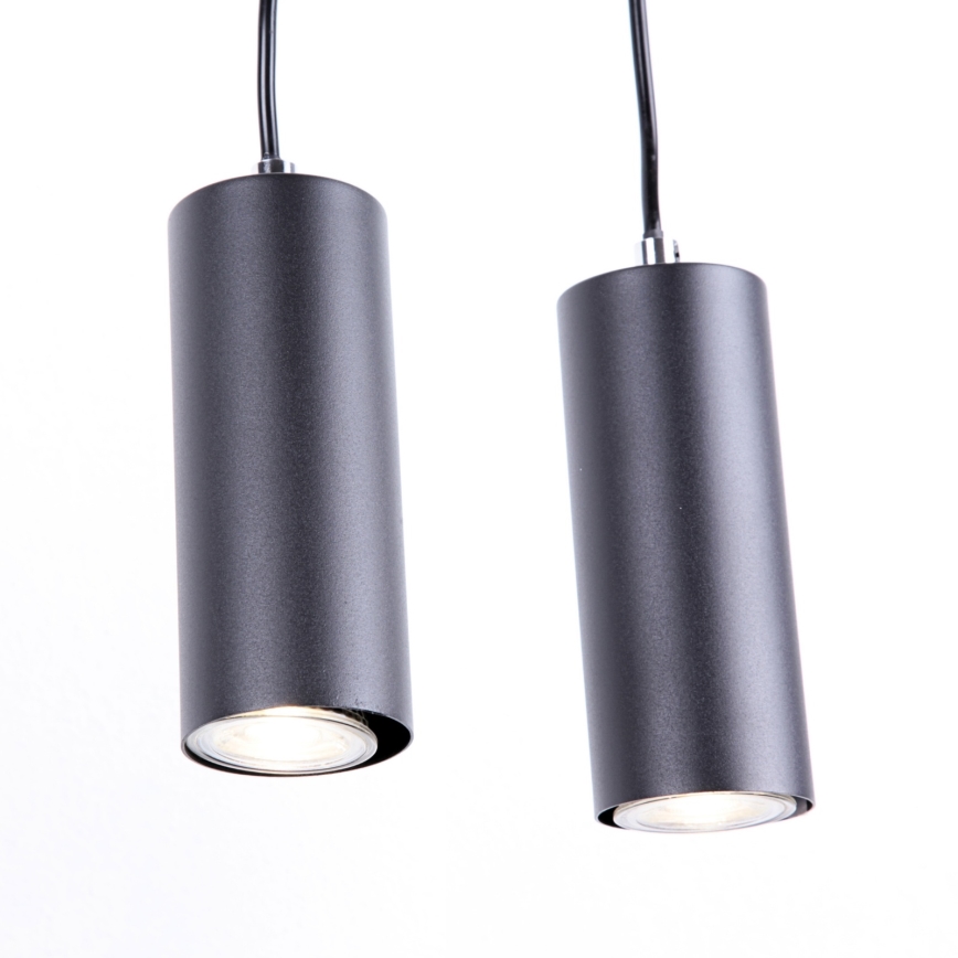 Globo - Pakabinamas sietynas 4xGU10/35W/230V juodas