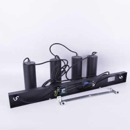 Globo - Pakabinamas sietynas 4xGU10/35W/230V juodas