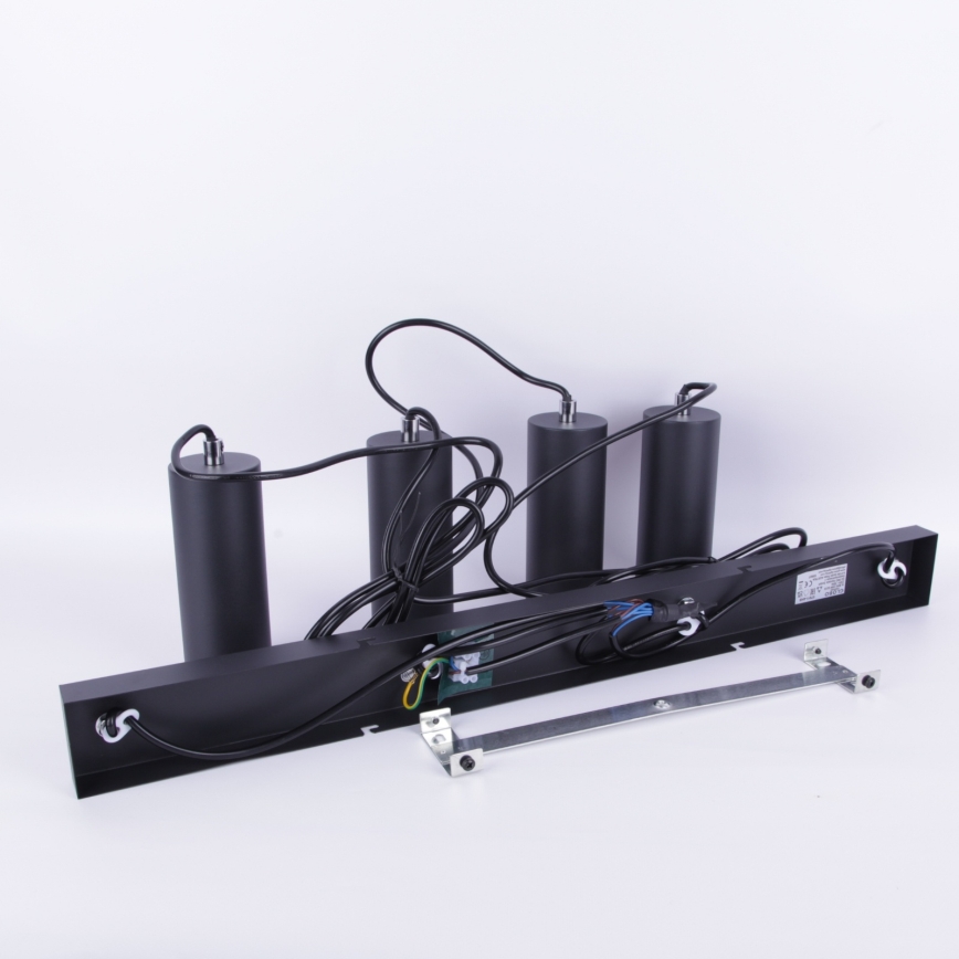 Globo - Pakabinamas sietynas 4xGU10/35W/230V juodas