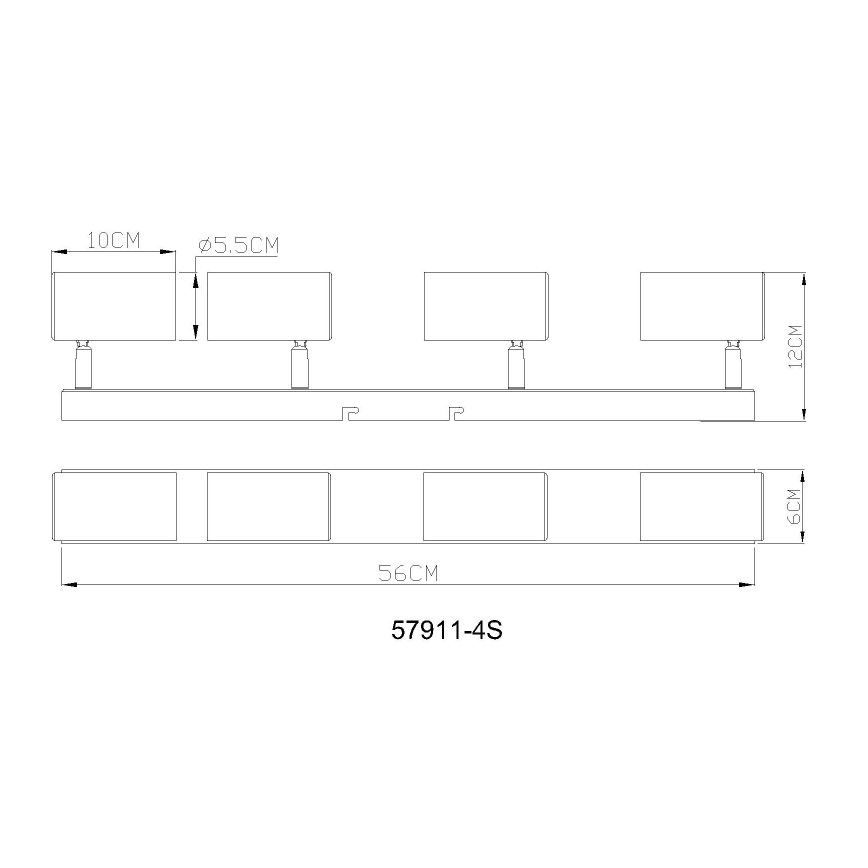 Globo - Akcentinis apšvietimas 4xGU10/25W/230V
