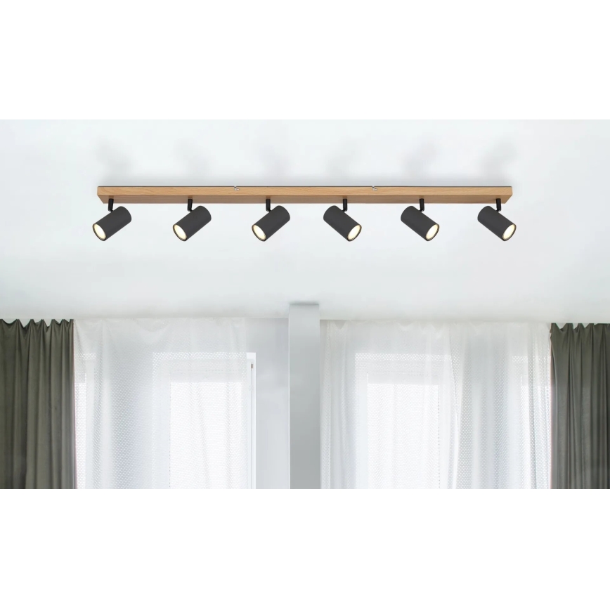 Globo - Akcentinis apšvietimas 6xGU10/35W/230V ruda/juoda