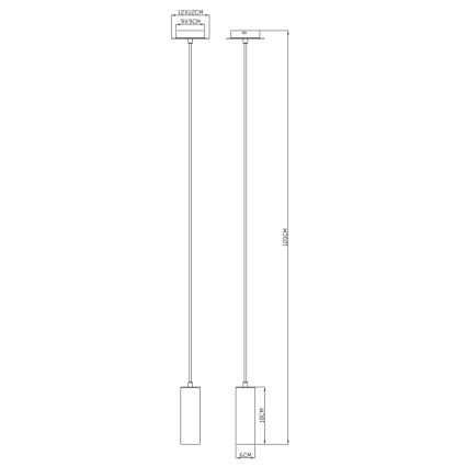 Globo - Pakabinamas sietynas 1xGU10/35W/230V pilkas/rudas