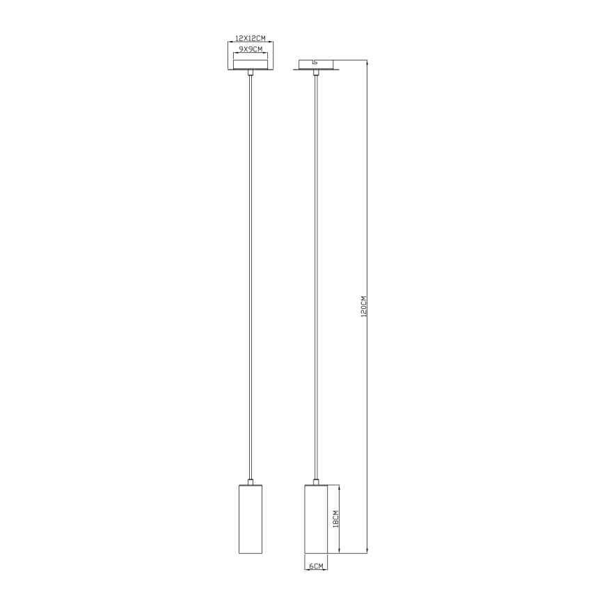 Globo - Pakabinamas sietynas 1xGU10/35W/230V pilkas/rudas
