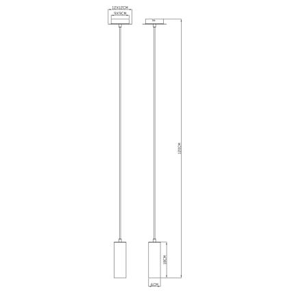 Globo - Pakabinamas sietynas 1xGU10/35W/230V baltas