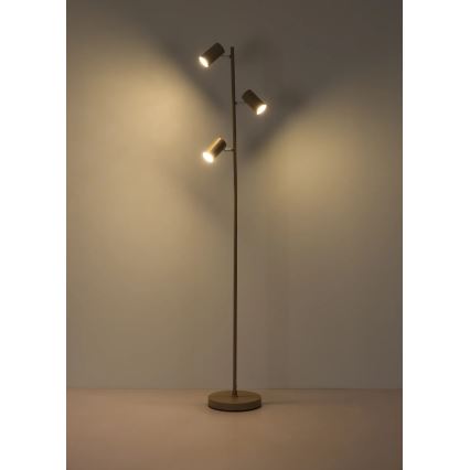 Globo - grindinė lempa 3xGU10/5W/230V smėlio spalvos