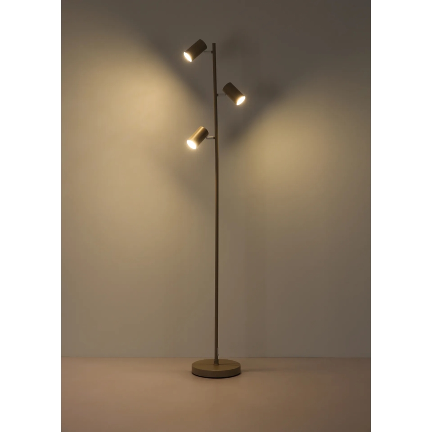 Globo - grindinė lempa 3xGU10/5W/230V smėlio spalvos