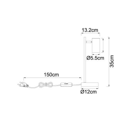 Globo - Stalinė lempa 1xGU10/5W/230V smėlio spalvos