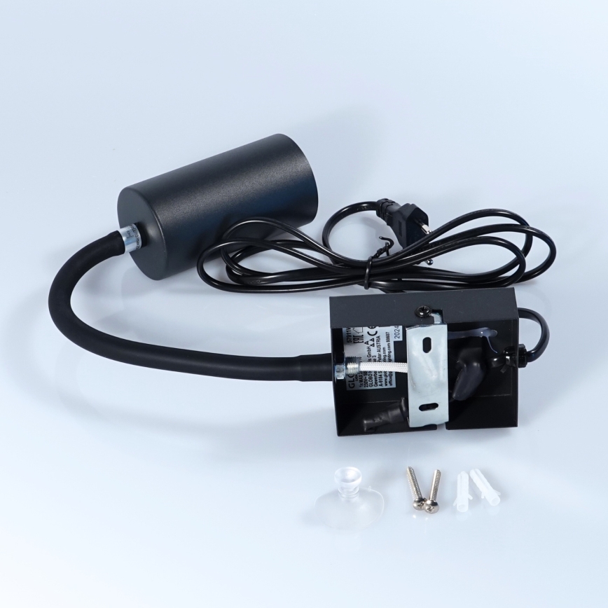 Globo - Elastīga sienas lampa 1xGU10/25W/230V juoda