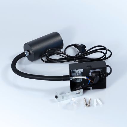 Globo - Elastīga sienas lampa 1xGU10/25W/230V juoda