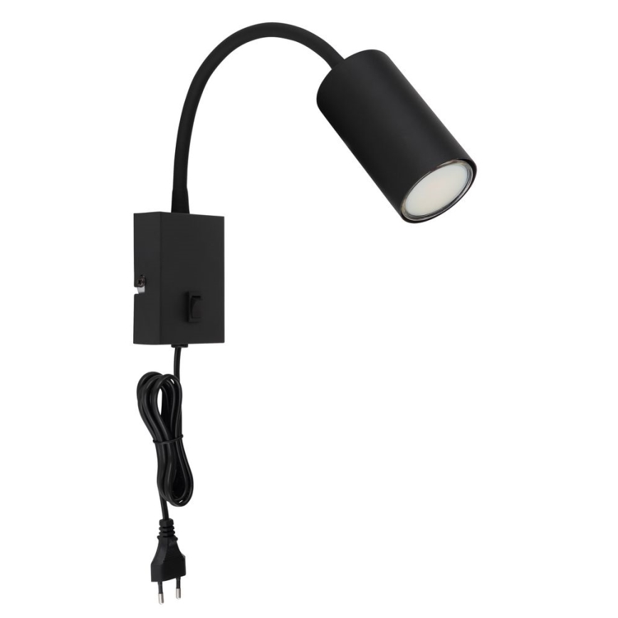 Globo - Elastīga sienas lampa 1xGU10/25W/230V juoda