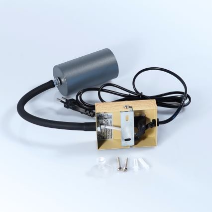 Globo – Lanksti sieninė lempa 1xGU10/25W/230V pilka/ruda