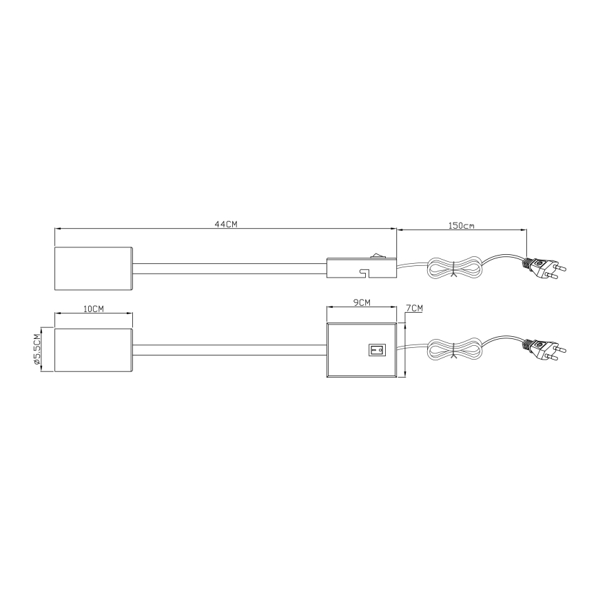 Globo – Lanksti sieninė lempa 1xGU10/25W/230V pilka/ruda