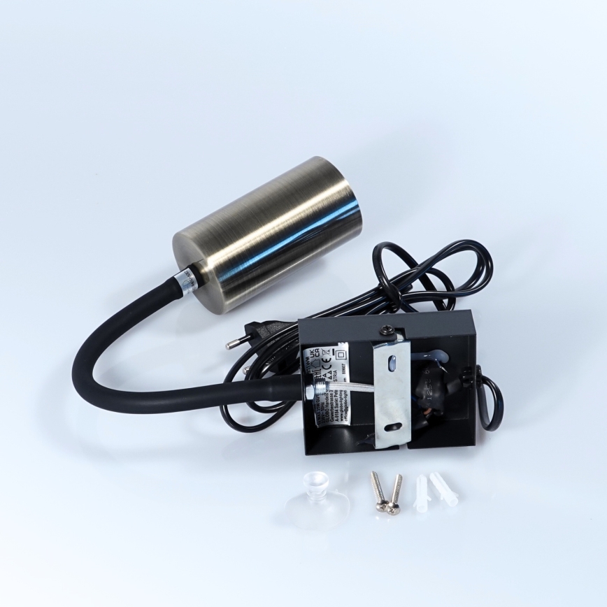 Globo – Lankstus sieninis šviestuvas  1xGU10/25W/230V juodas/žalvaris