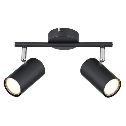 Globo - Akcentinis apšvietimas 2xGU10/25W/230V juoda