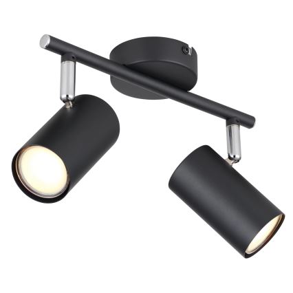 Globo - Akcentinis apšvietimas 2xGU10/25W/230V juoda