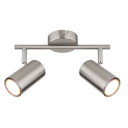 Globo - Akcentinis apšvietimas 2xGU10/25W/230V matinis chromas