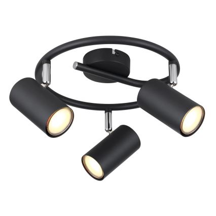Globo - Akcentinis apšvietimas 3xGU10/25W/230V juoda