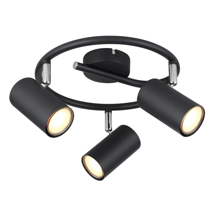 Globo - Akcentinis apšvietimas 3xGU10/25W/230V juoda