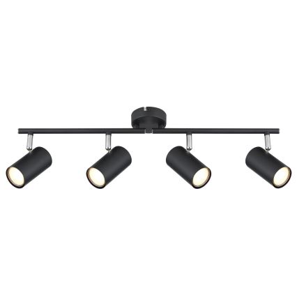 Globo - Akcentinis apšvietimas 4xGU10/25W/230V juoda
